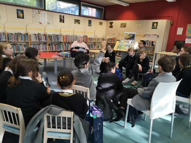 Year 7 students visit the Library, Oct 2023